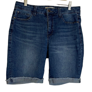 ANGELS Signature Forever Young Bermuda Shorts, Women’s Size 10, Blue